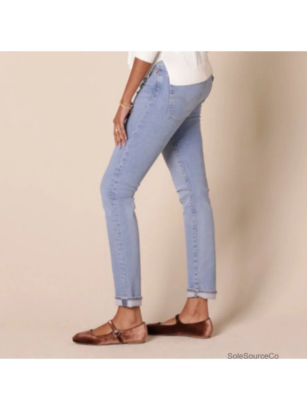 Women's Velvet Mary Jane Ballet Flats with Buckle Strap Faux Suede Memory Foam